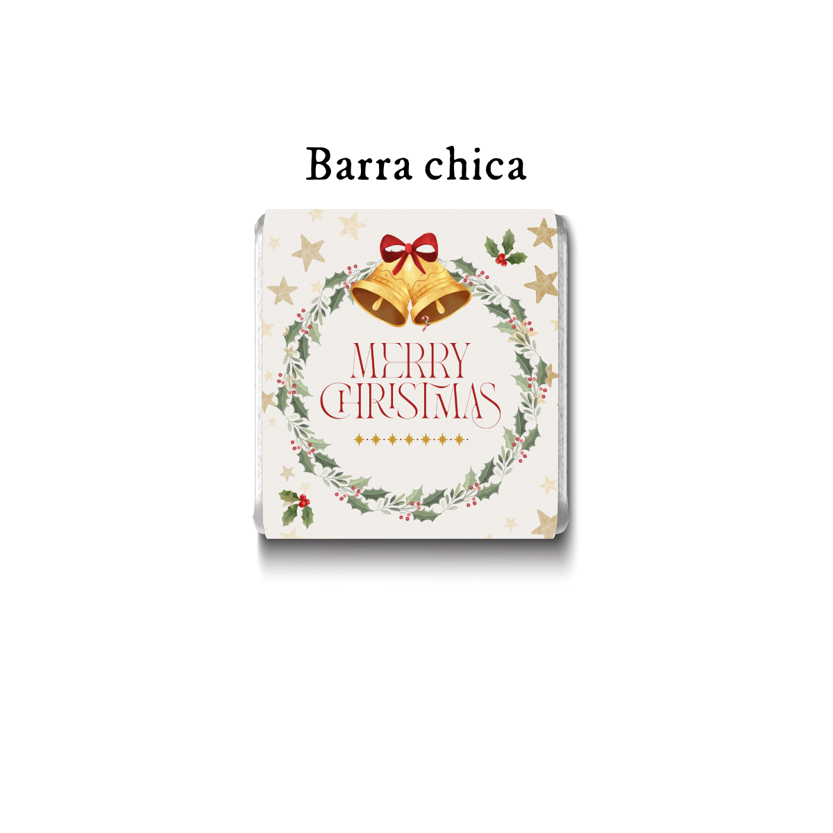 Barra de chocolate con diseño personalizado para Navidad #NV015