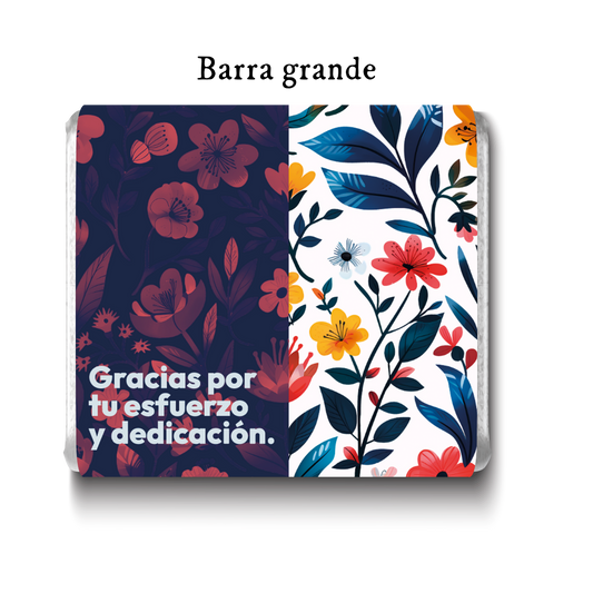Barra de chocolates diseño personalizado para eventos corporativos #CP003