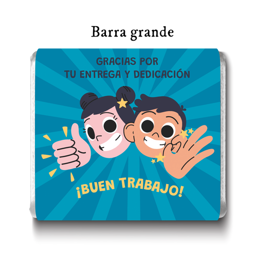 Barra de chocolates diseño personalizado para eventos corporativos #CP002