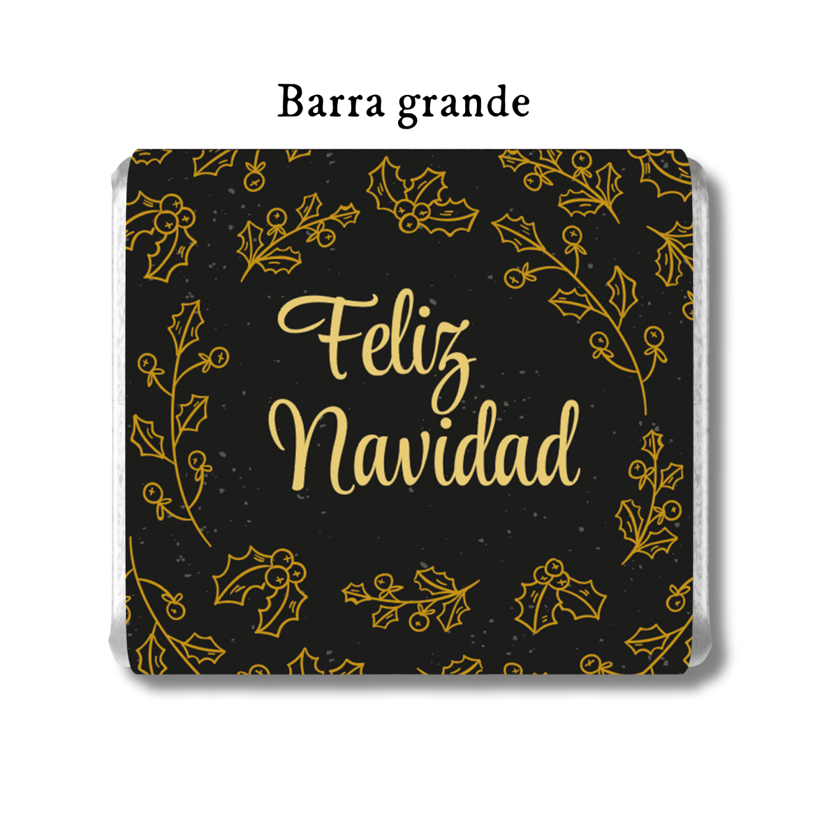 Barra de chocolate con diseño personalizado para Navidad #NV005